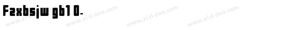 fzxbsjw gb1 0字体转换